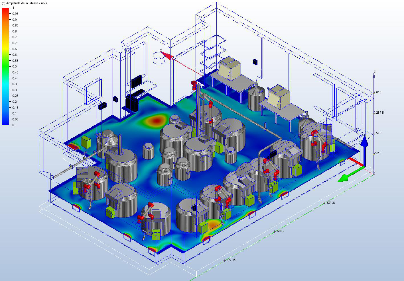 Simultion local stockage azote