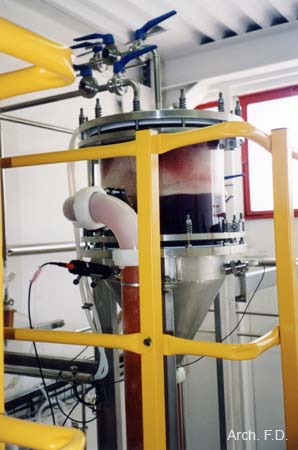 Photo du réacteur de production de micro-algues.