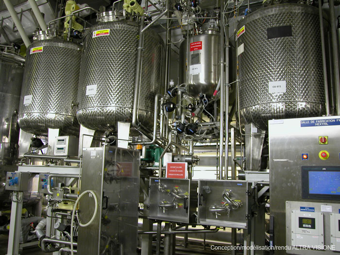 Autre vue en plan des flux.